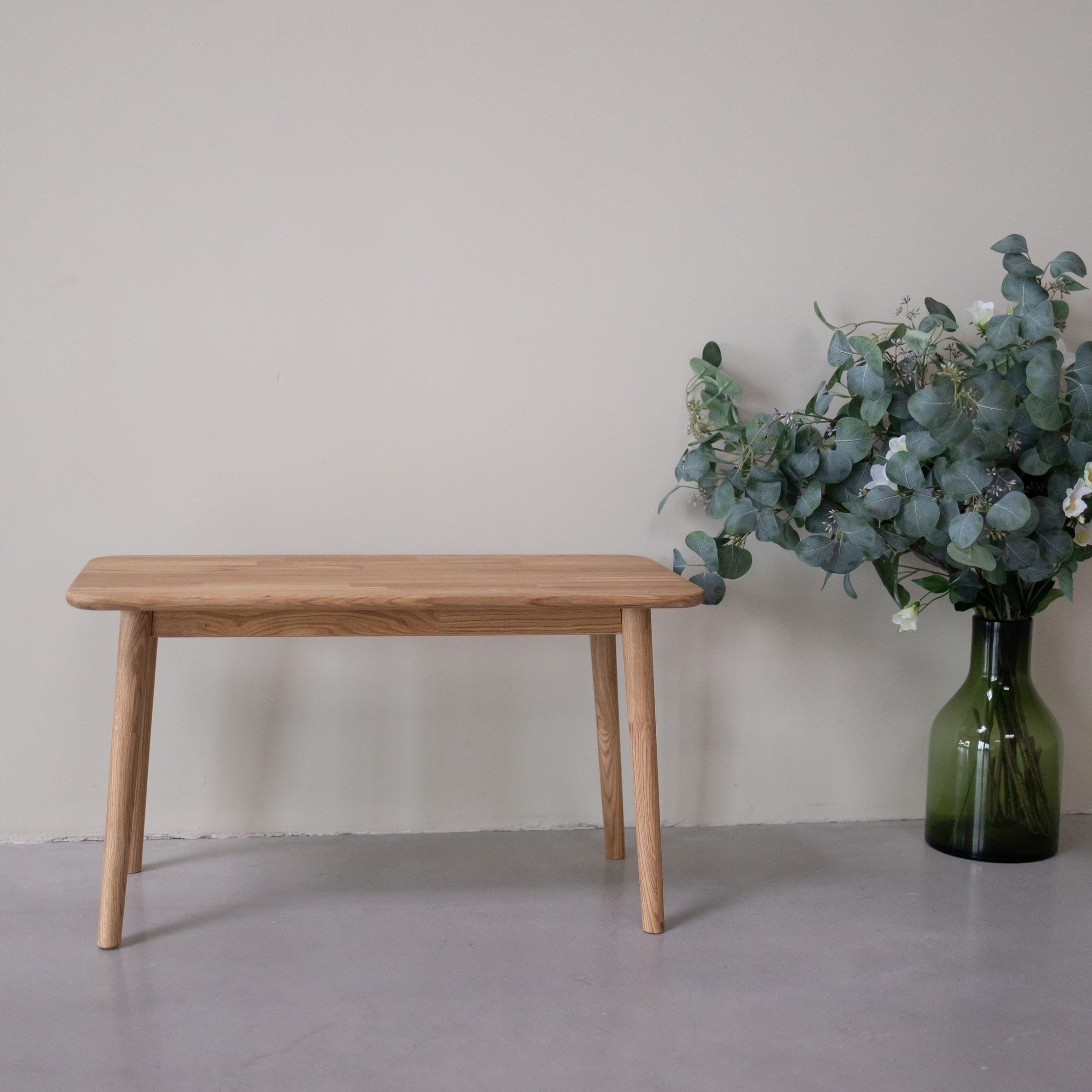 VESKOR Banco Mesa de centro de madera maciza roble "MALMO" Mobel.Store